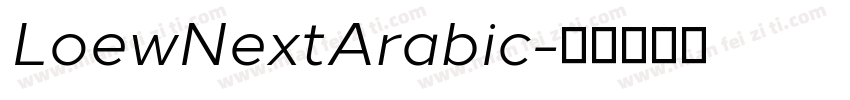 LoewNextArabic字体转换