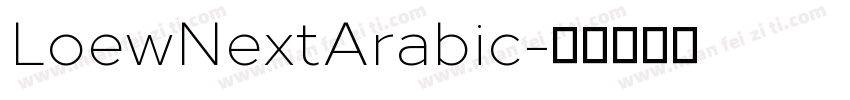 LoewNextArabic字体转换