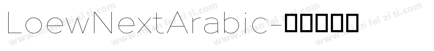 LoewNextArabic字体转换