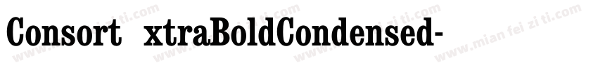 ConsortExtraBoldCondensed字体转换