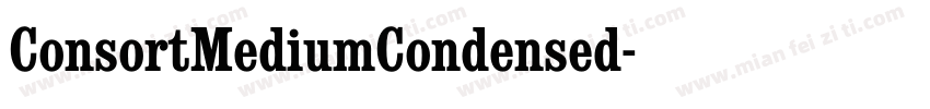 ConsortMediumCondensed字体转换