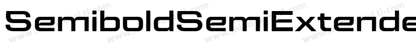 SemiboldSemiExtended字体转换