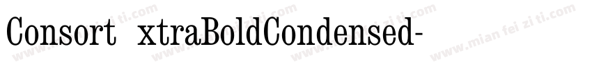ConsortExtraBoldCondensed字体转换