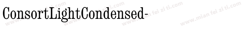 ConsortLightCondensed字体转换