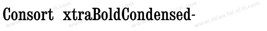ConsortExtraBoldCondensed字体转换