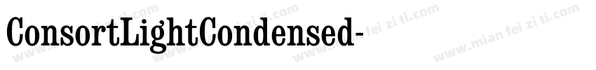 ConsortLightCondensed字体转换