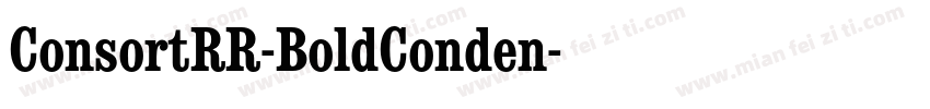 ConsortRR-BoldConden字体转换
