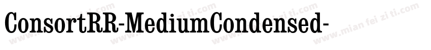 ConsortRR-MediumCondensed字体转换