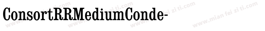 ConsortRRMediumConde字体转换