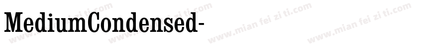 MediumCondensed字体转换