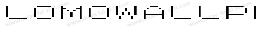 LomoWallPixelLTStd字体转换