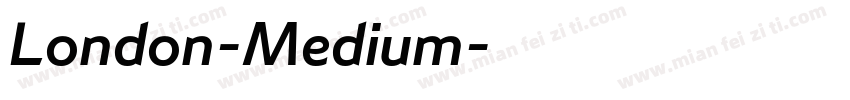 London-Medium字体转换