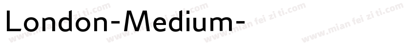London-Medium字体转换