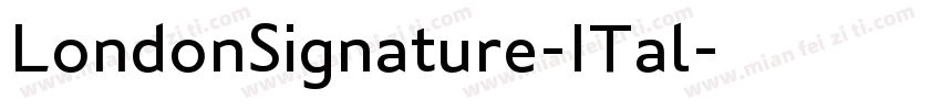 LondonSignature-ITal字体转换