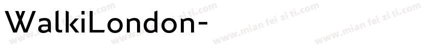 WalkiLondon字体转换