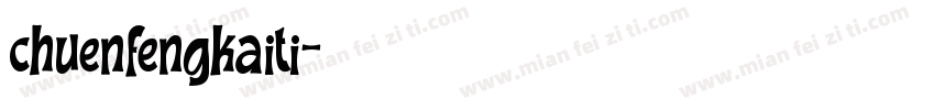 chuenfengkaiti字体转换