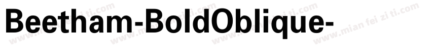 Beetham-BoldOblique字体转换