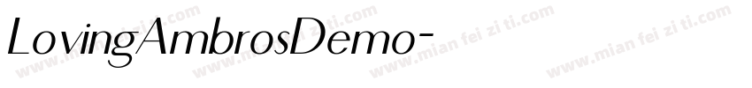 LovingAmbrosDemo字体转换