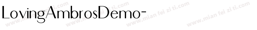 LovingAmbrosDemo字体转换