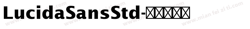 LucidaSansStd字体转换
