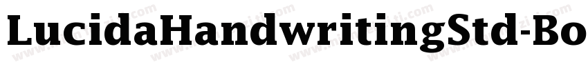 LucidaHandwritingStd-Bold字体转换