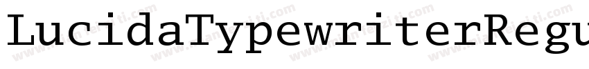 LucidaTypewriterRegular字体转换