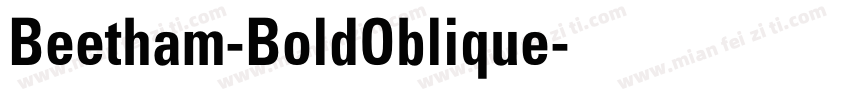Beetham-BoldOblique字体转换
