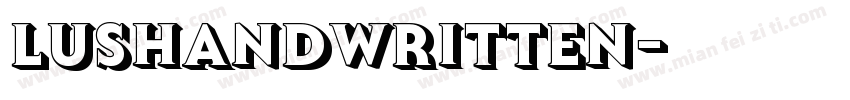 Lushandwritten字体转换
