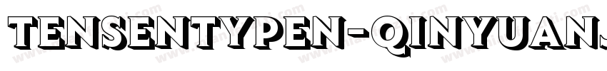 Tensentypen-QinYuanJ字体转换