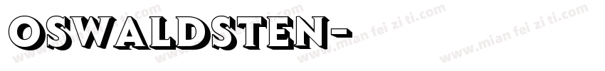 oswaldsten字体转换