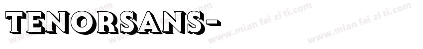 tenorsans字体转换