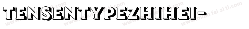 tensentypezhihei字体转换
