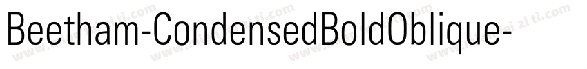 Beetham-CondensedBoldOblique字体转换