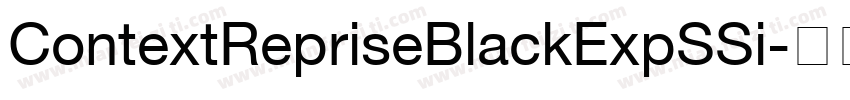 ContextRepriseBlackExpSSi字体转换