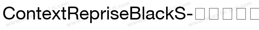 ContextRepriseBlackS字体转换