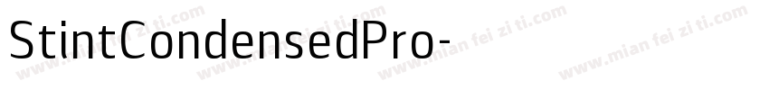StintCondensedPro字体转换