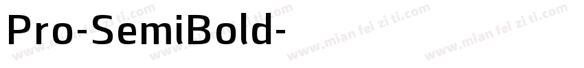 Pro-SemiBold字体转换