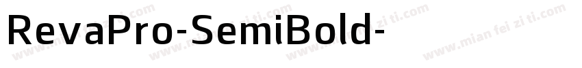RevaPro-SemiBold字体转换