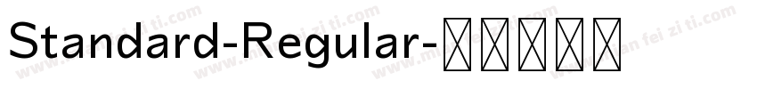 Standard-Regular字体转换