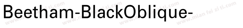 Beetham-BlackOblique字体转换