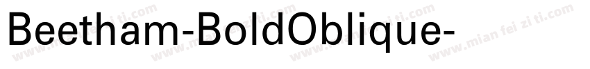 Beetham-BoldOblique字体转换