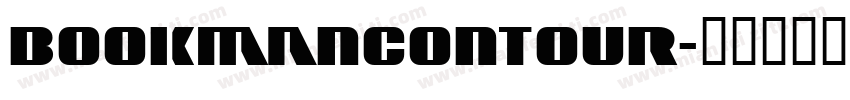BookmanContour字体转换