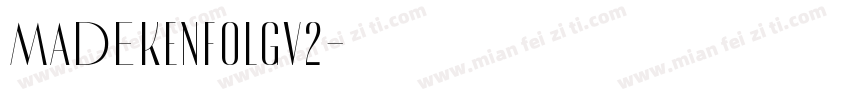 MADEKenfolgv2字体转换