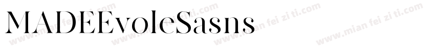 MADEEvoleSasns字体转换