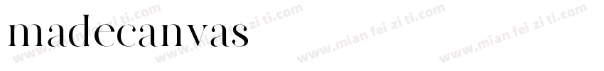 madecanvas字体转换