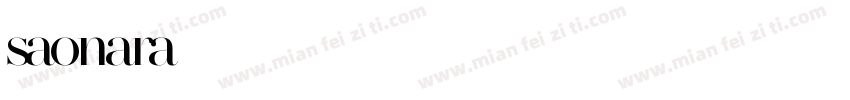 saonara字体转换