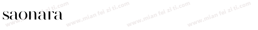 saonara字体转换