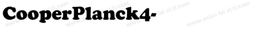 CooperPlanck4字体转换