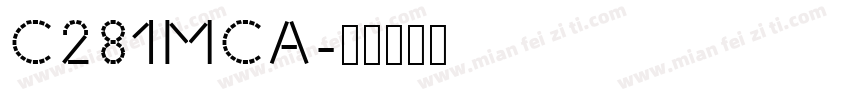 C281MCA字体转换