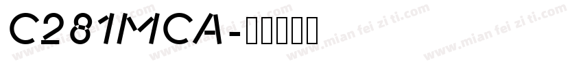 C281MCA字体转换